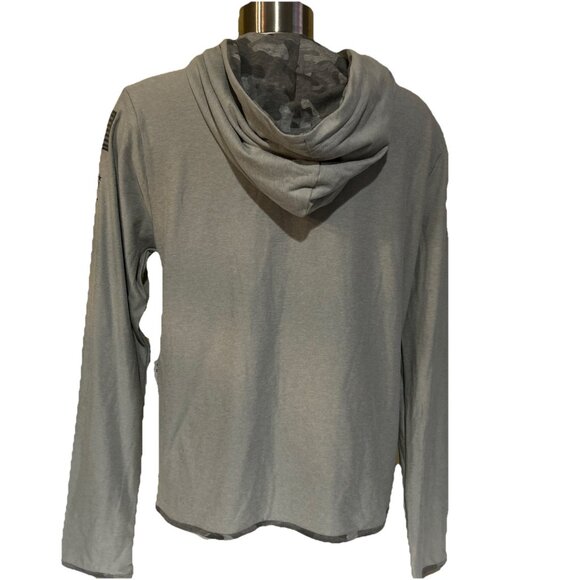 NEW Michigan Wolverines Colosseum OHT Gray Hooded 1/4 Zip LS Shirt Women's M - Picture 8 of 10